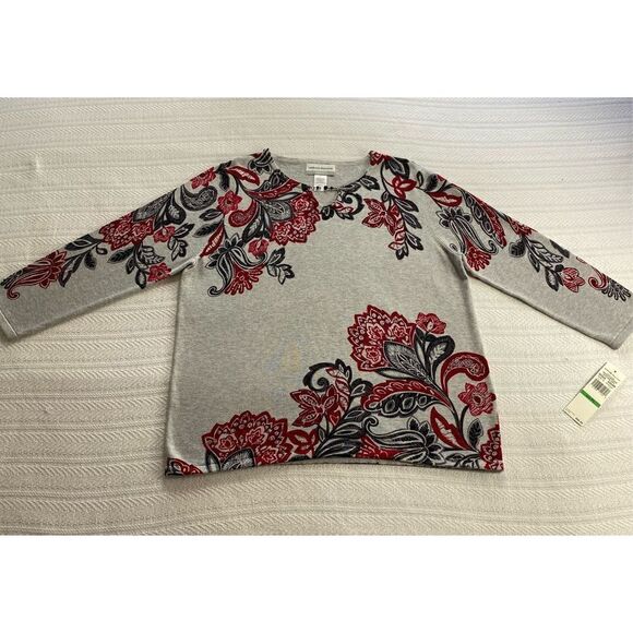 Alfred Dunner Petite Large Floral Print Keyhole
Top - Picture 7 of 11